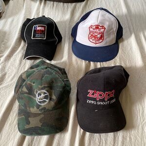 Bundle mens baseball hats.  Shooting. NRA. See pictures